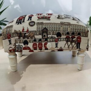 LONDON FABRIC FOOTSTOOL WITH DRAWER