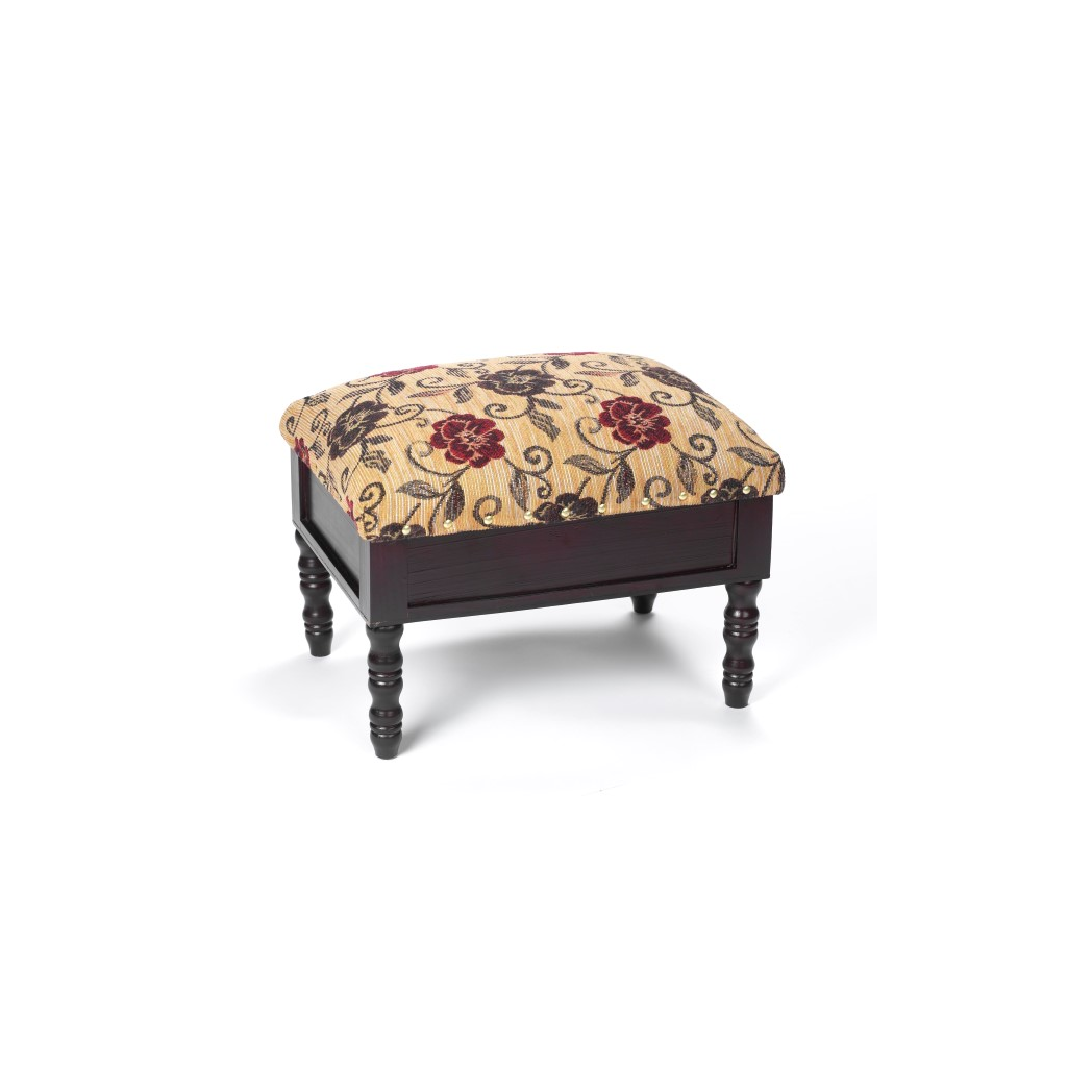 Storage Footstool - Floral design - Image 2