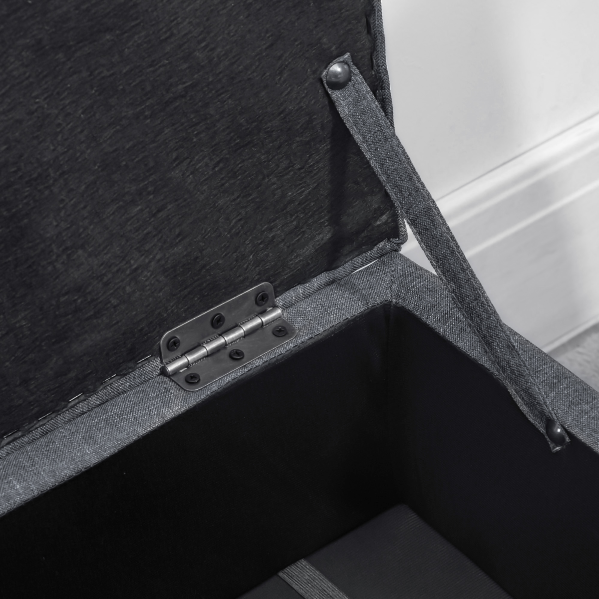 Linen Storage Ottoman Footstool for Toy Box, Bed End, Shoe Bench, Seating - Image 7