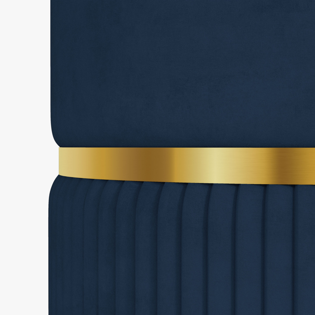 Round Pouffe, Storage Footstool with Cushioned Top, Hidden Space - Image 8