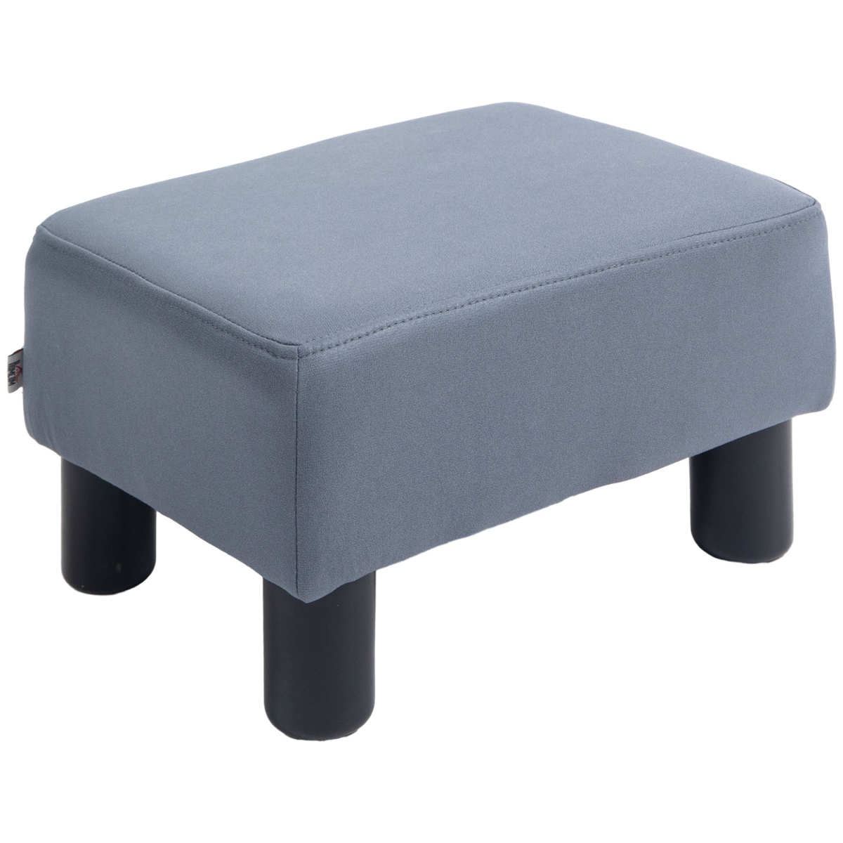 Ottoman Footrest Seat Chair Footstool Small PU Leather Home Office Grey
